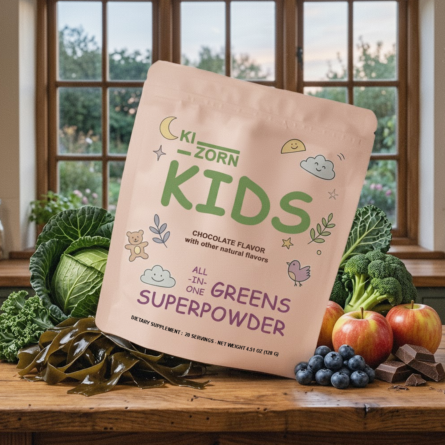Kizorn®  Kids All-In-One Superpowder