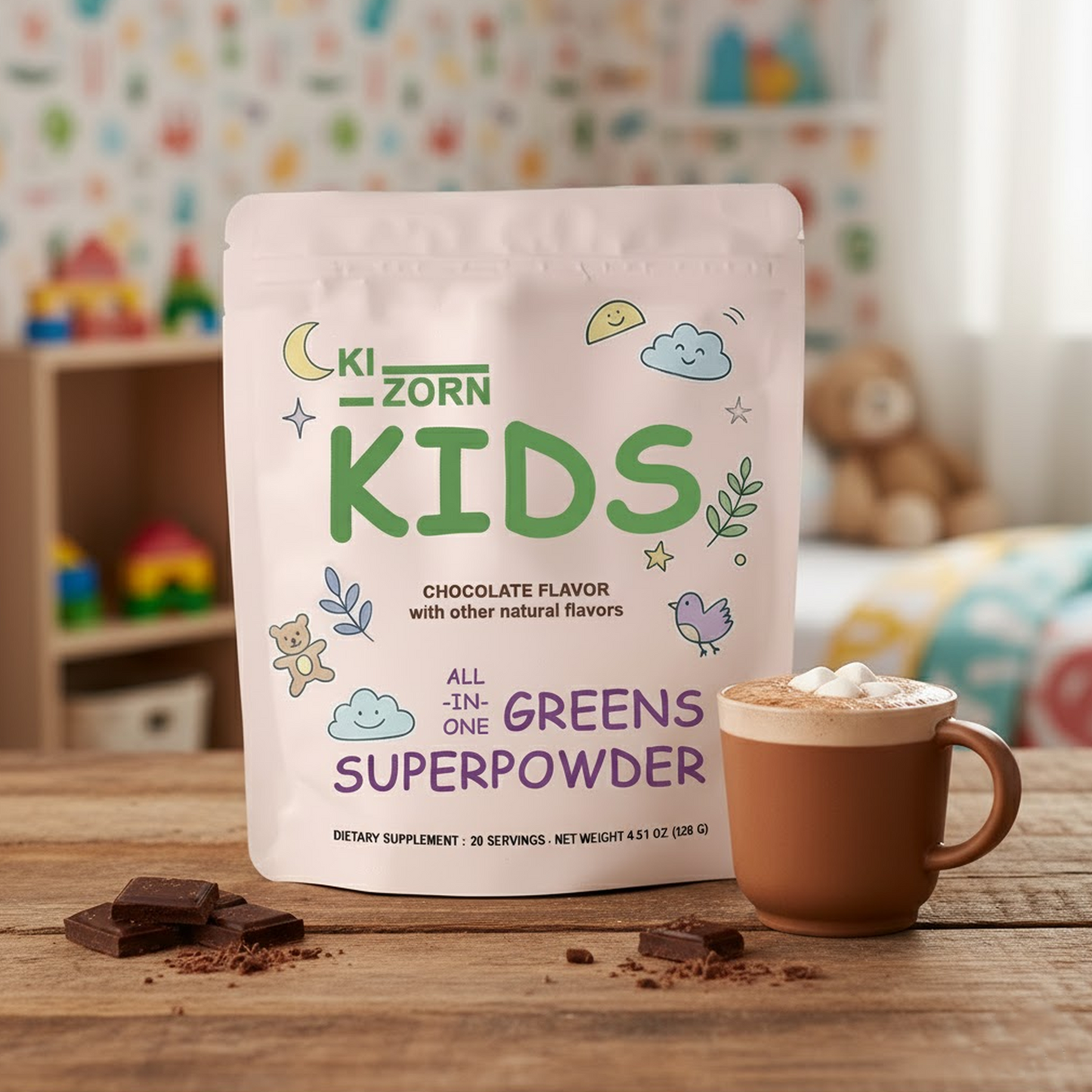 Kizorn®  Kids All-In-One Superpowder